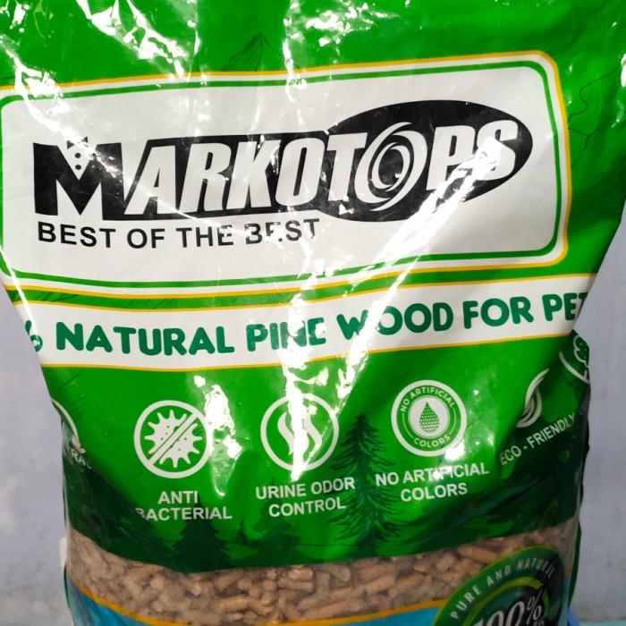 Terlaris Pine Wood Markotop 10Kg / Serbuk Kayu / Pelet Kayu Kucing Hamster