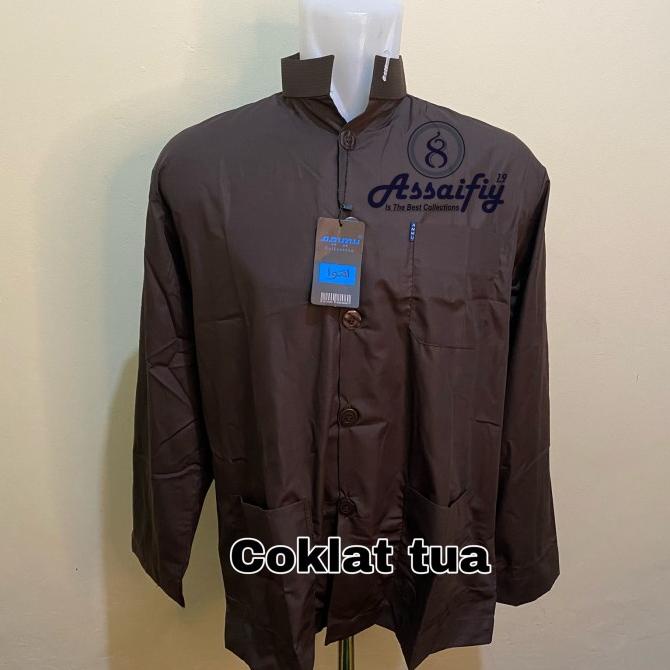 Sale Koko Ammu Coklat Gelap /BAJU KOKO PRIA/BAJU KOKO DEWASA/BAJU KOKO ANAK/BAJU KOKO LENGAN PANJANG