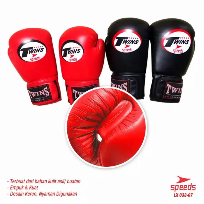 Terlaris Twins Boxing Gloves Training Sandbag Fighting Boxing Muay Thai 033-7