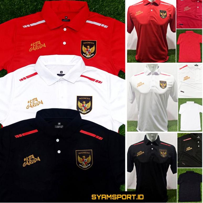 BEST SELLER Polo Timnas Indonesia Kita Garuda Terbaru /  Timnas Indonesia / Baju Kerah Indonesia /  