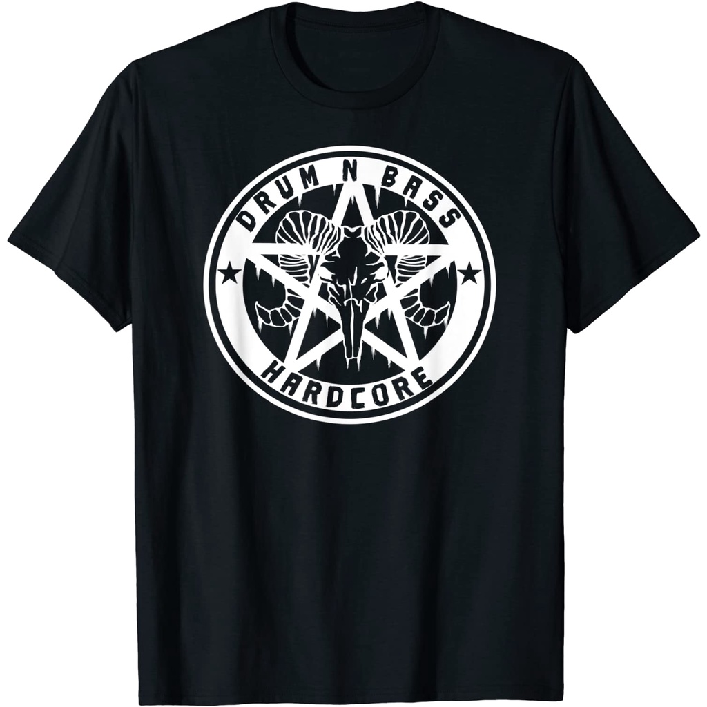 KAOS DISTRO Drum n Bass Hardcore Gabber Devil Ecstasy Satan T-shirt