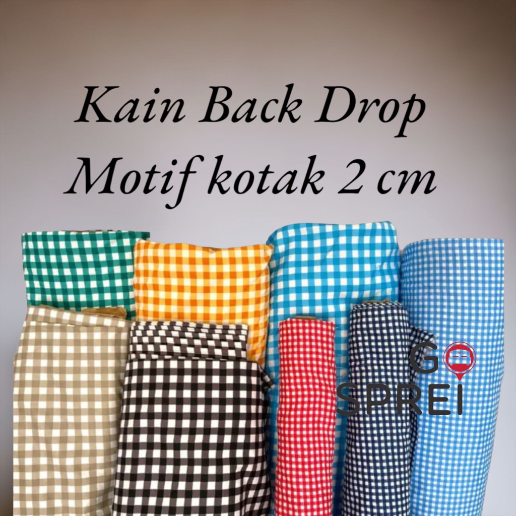 Kain motif kotak grade A untuk background foto studio bahan backdrop photo aesthetic KAIN BACK DROP 