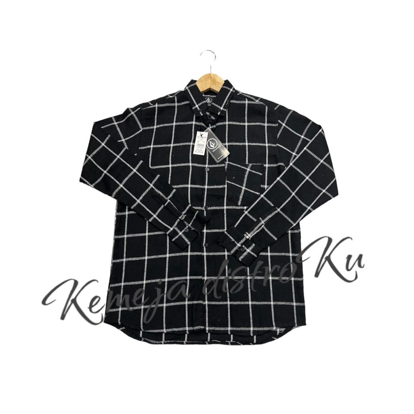 (PROMO) COD Baju Kemeja Flanel Pria Lengan Panjang Motif Kotak-Kotak Casual Terbaru