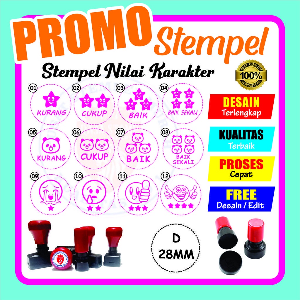 

Stempel Nilai Karakter TK / PAUD / SD murah berkualitas