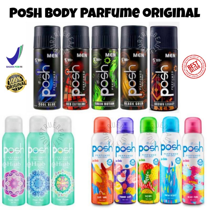 Posh Perfume Body Mist Spray Minyak Wangi Viral Posh Men Hijab in Girls Blaze Pink Love Song Wishes 