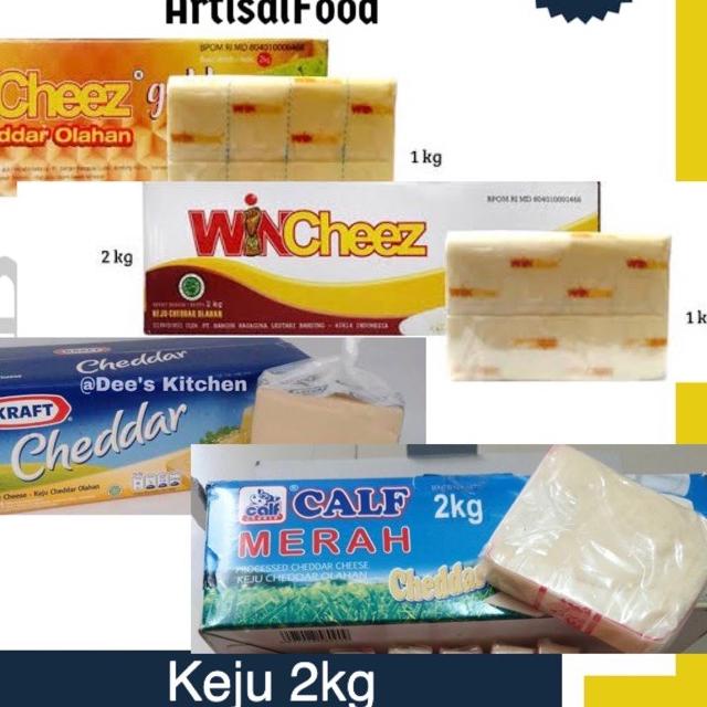 

☈ Keju Cheddar Kraft Prochiz Meg Wincheez Calf Gold Cheddar Mentari 2kg 2 kg ASLI ♜