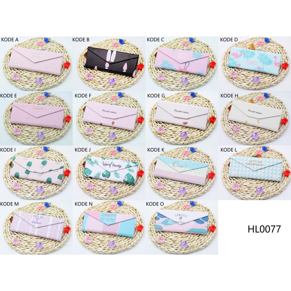 FYGALERY HL0077 Kotak Kacamata Lipat Motif Lucu HardCase Kacamata Box