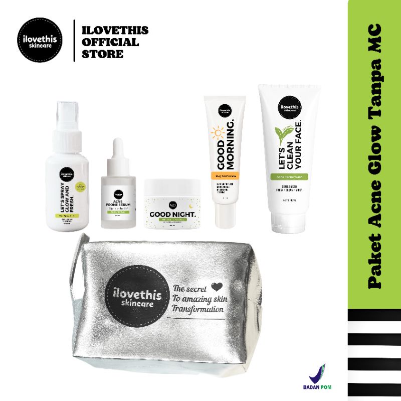 ILOVETHIS Skincare - Paket Acne Glow Tanpa Mc