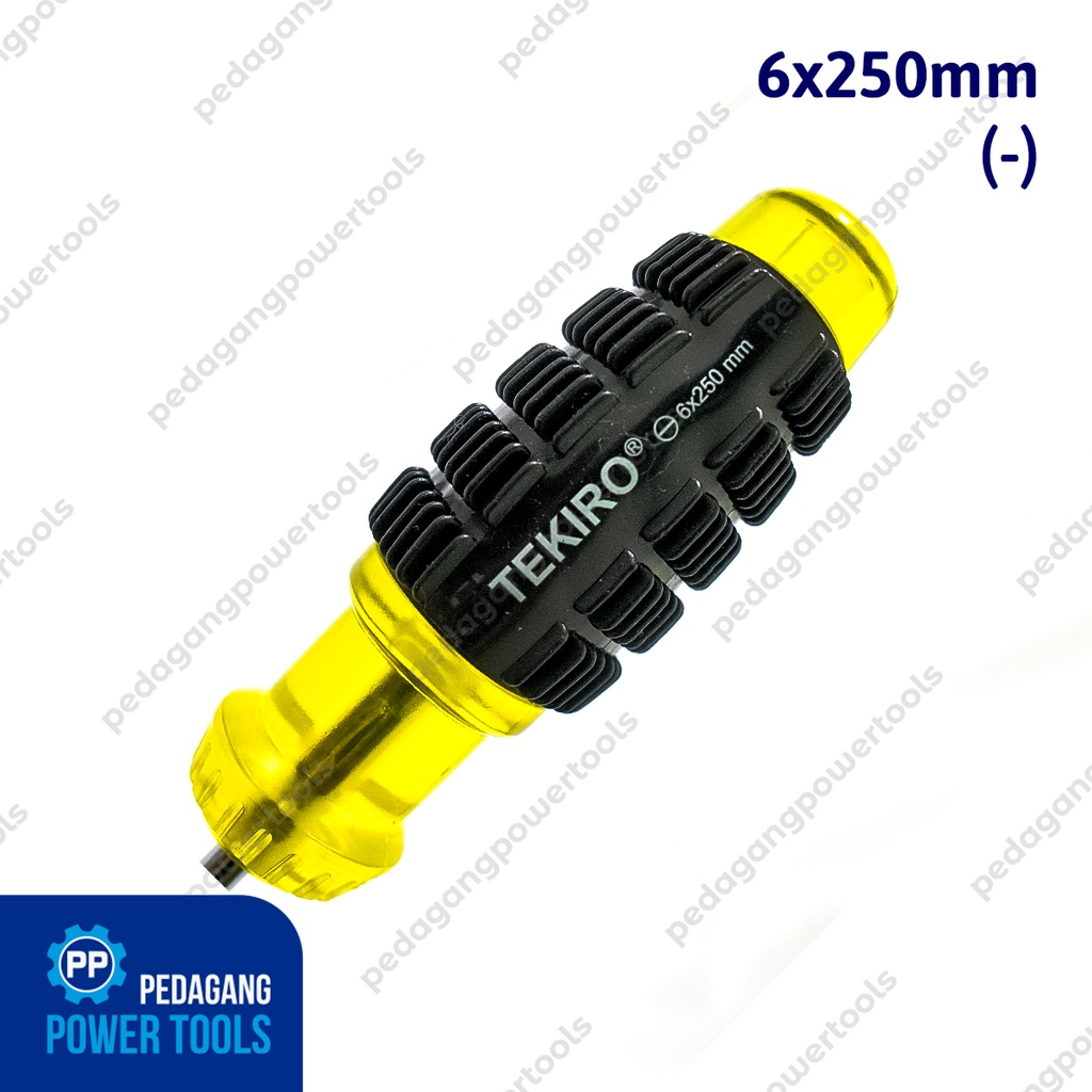 TEKIRO OBENG MINUS 10 INCH GAGANG KARET SL6 X 250 MM SCREWDRIVER MIN