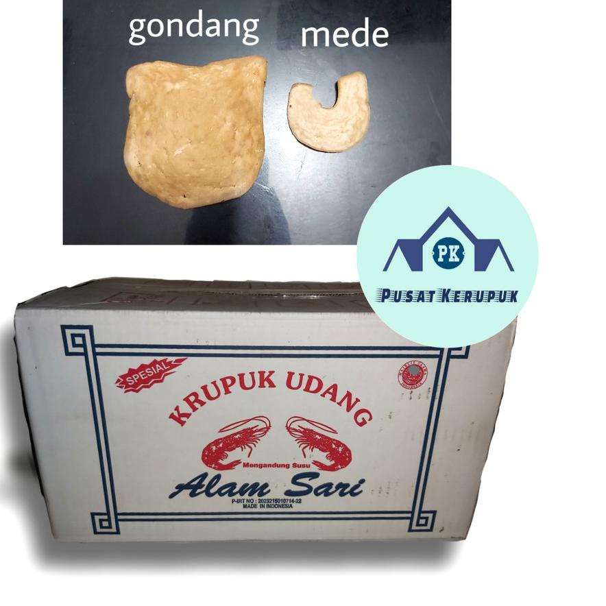 

❅ Kerupuk Udang Alam Sari/Krupuk Udang/Keripik Udang Mentah 5 kg/dus ►