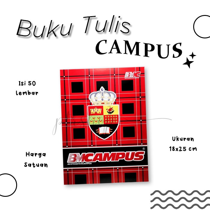 

[PER PCS] BUKU TULIS CAMPUS / BUKU TULIS SEKOLAH KAMPUS ISI 50 LEMBAR