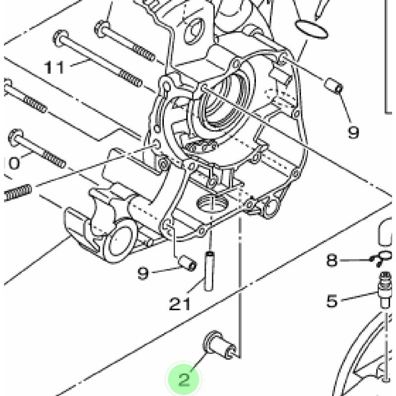 BOSH STANDAR TENGAH MIO SPORTY NOUVO / 5MX-F7121-00