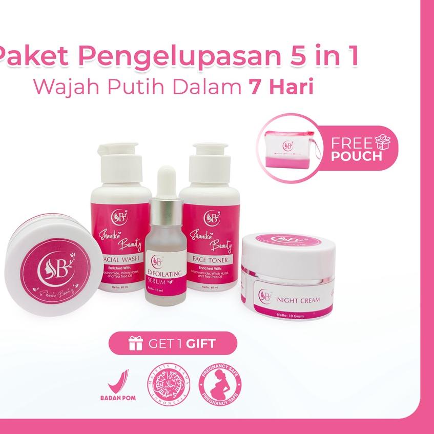 ✬ Shanika Beauty Paket Pengelupasan 100% Original / Cream  / Cream  /  / Paket Pemutih Dalam 7 Hari 