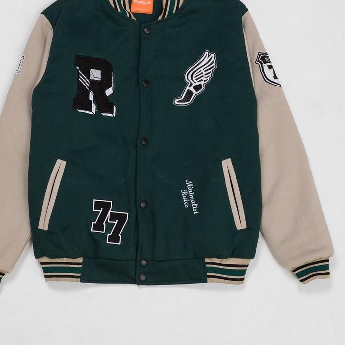 ♫ RCKLS. Jaket Varsity green ✽
