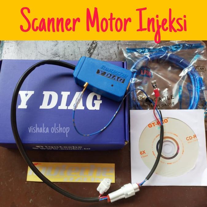 Diagnostic Tools Y-Diag Scanner Motor Injeksi Yamaha Sparepart Iqutech