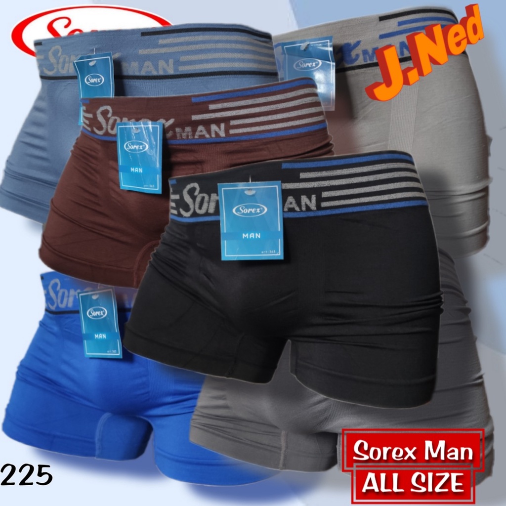 J225T -  ( 3 PCS ) CD BOXER PRIA IMPORT SOREX FREE SIZE FIT TO XL