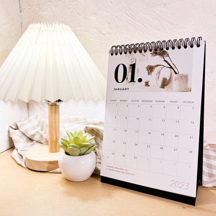 

Terbaru !!! Kalender Meja 2023 Minimalis 02 Premium / Desk Calendar Aesthetic