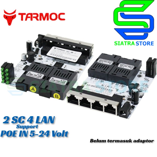 Tarmoc Media Converter 2 SC 4 LAN 10/100 Board 2 Port FO 4 Port Rj45 2 FO 4 LAN / 2FO 4LAN