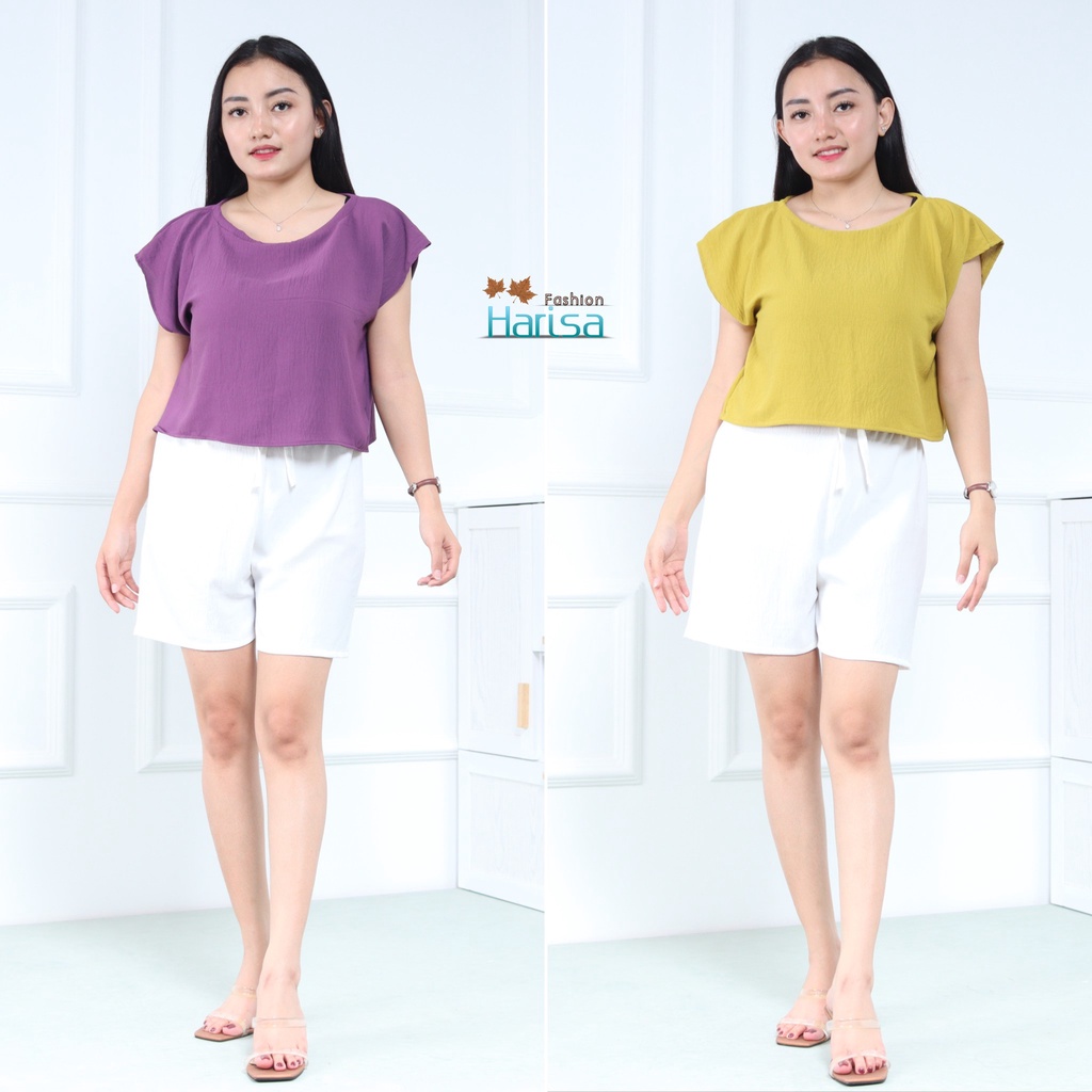 Baju Wanita Atasan Oval Crinkle Airflow Premium