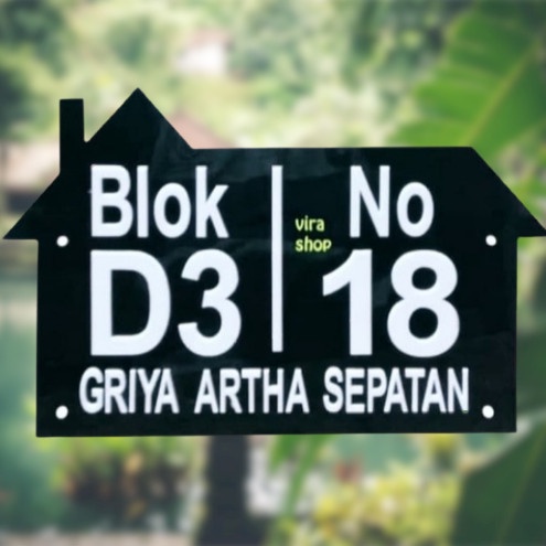 

Books Papan Nama Alamat Dan Nomor Rumah 30X20