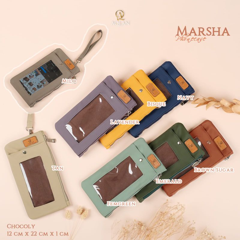 MARSYA PHONECASE BY AQLAN BAHAN CHOCY ANTI AIR PREMIUM WATERPROOF TEMPAT HP HANDPHONE