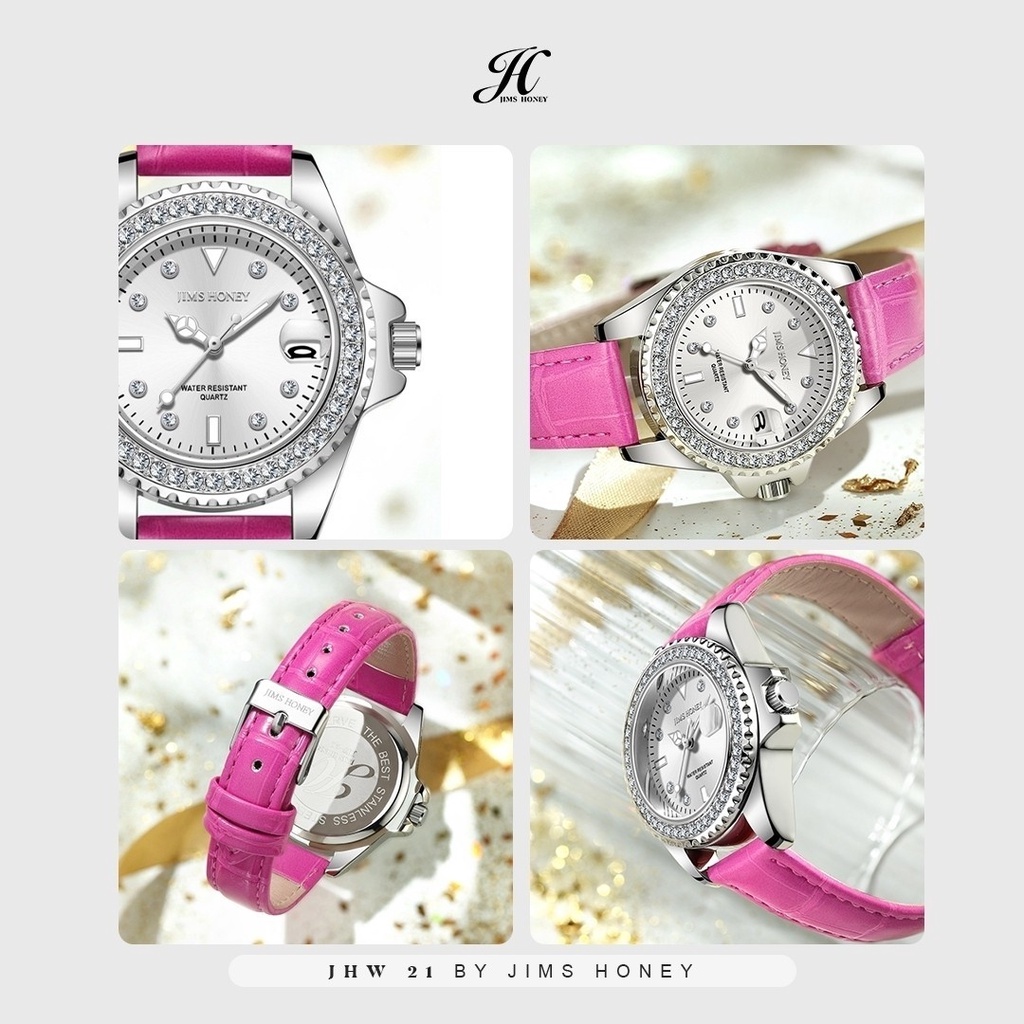 JIMS HONEY JHW-21 Jam Tangan Wanita Cewek Jimshoney Murah Elegan Fashion Casual Terbaru