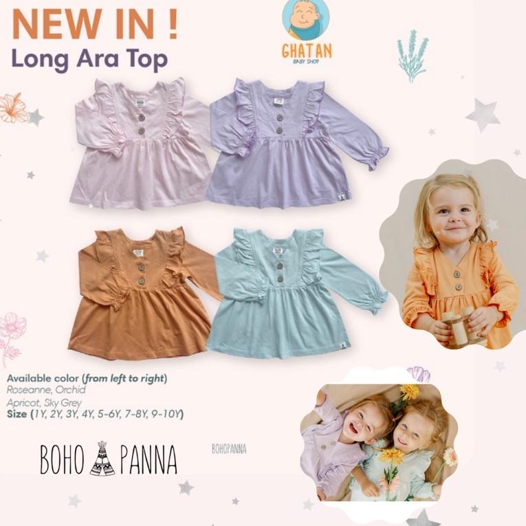 STOK TERBATAS Bohopanna Long Ara Top - Bohobaby Ara Long Top