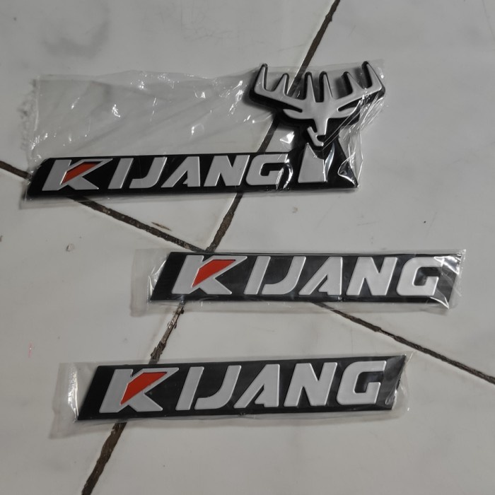 EMBLEM/LOGO/STIKER KIJANG GRAND,JANTAN,ROVER,SUPER WARNA SILVER