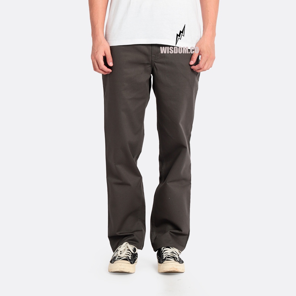 Wisdom - Celana Chino Pants Straight Fit Reguler Original Non Stretch - Walker Chino - Chino Indiesch - Chino Kasual Pria