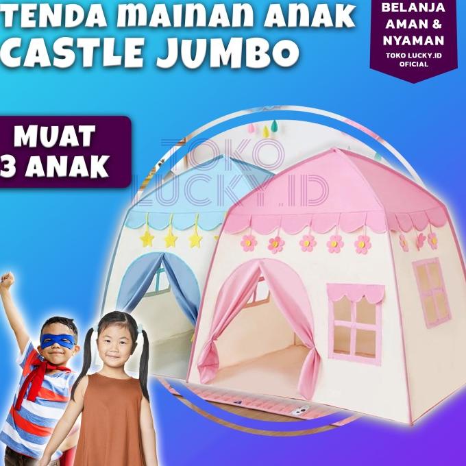 Tenda Mainan Anak Tent Playhouse Princess Castle Jumbo Murah