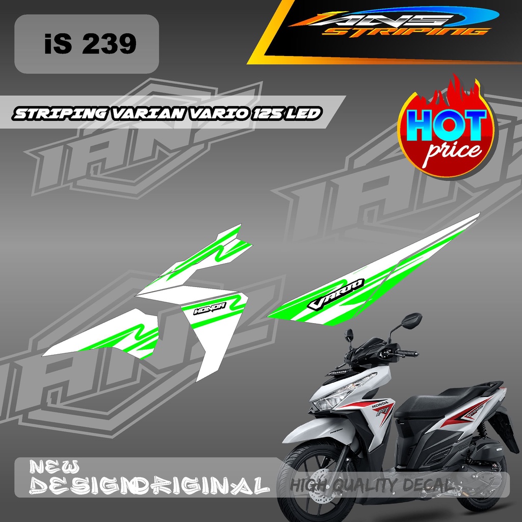 TERBARU DECAL VARIO 125 LED CUSTOM VARIAN WARNA / STIKER DECAL SEMI FULL HONDA VARIO 125 LED / STIKER KERETA VARIO 125 IS239