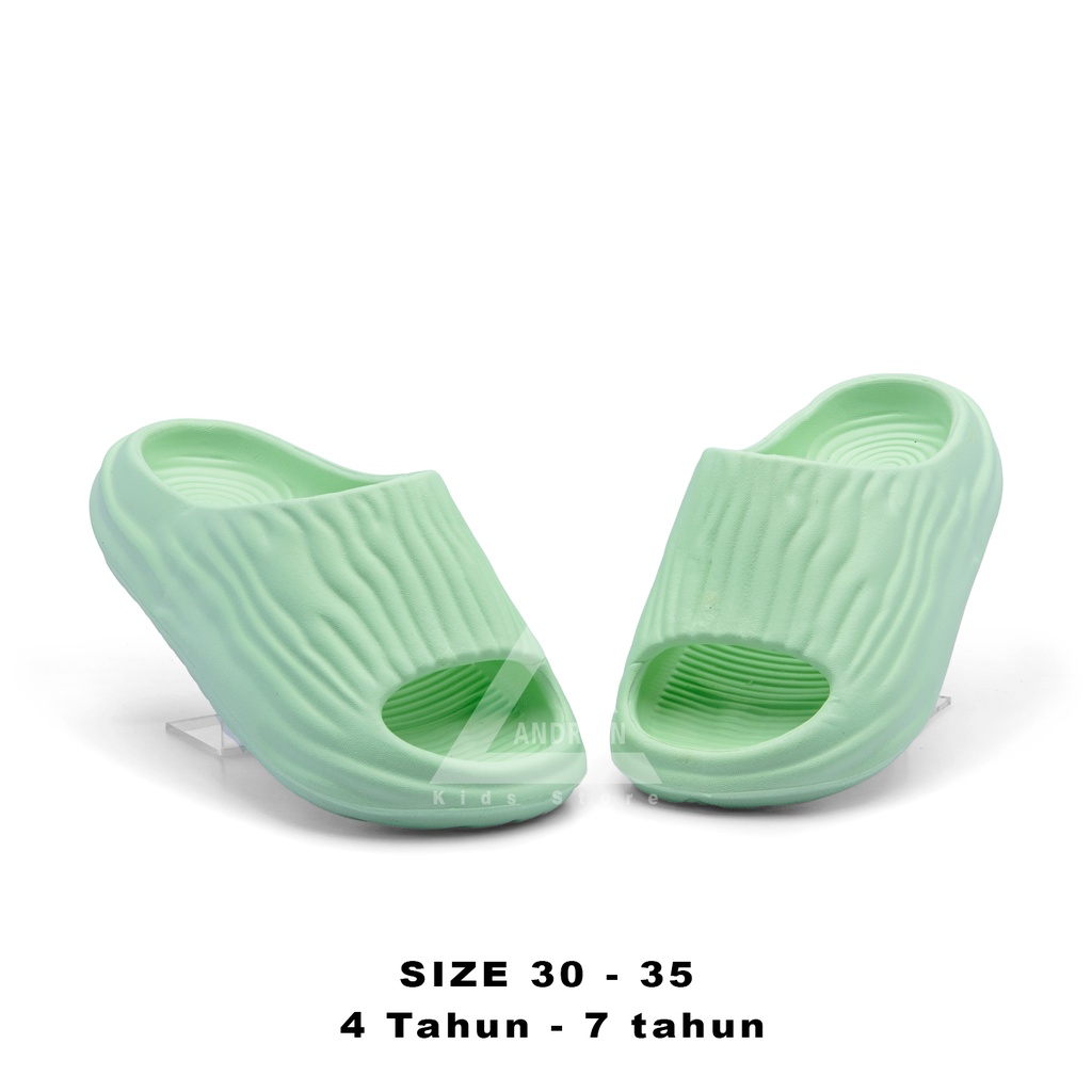 NEW Sandal Selop Anak perempuan model serat kerut 4 - 8 Tahun