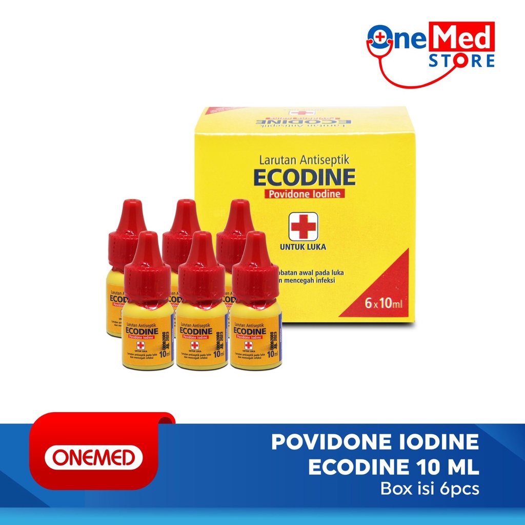 Ecodine 10ml pak isi 6btl