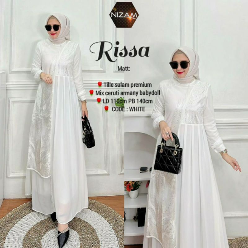 Gamis Jumbo XXL LD 110 Termurah Terbaru Terlaris Kekinian Lebaran Pakaian Wanita CERUTY ARMANY Remaj