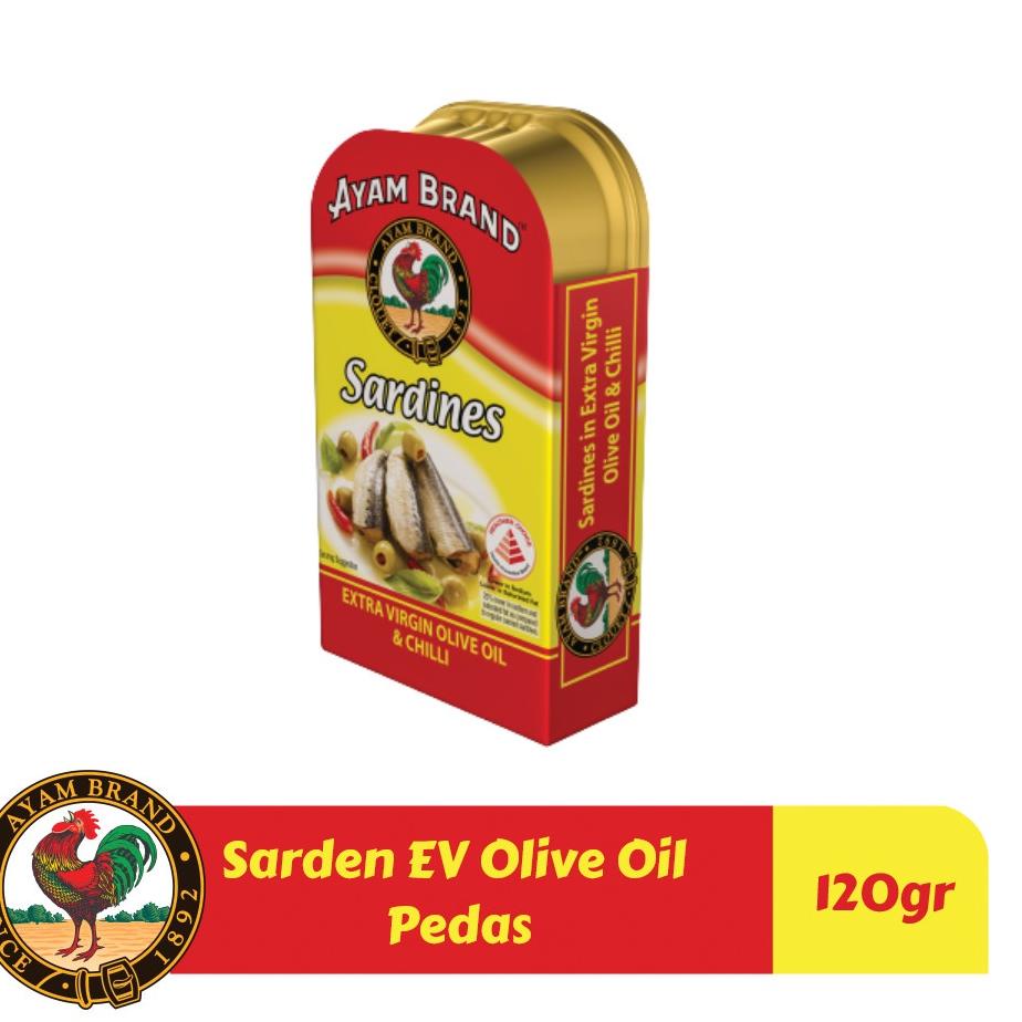 

Yuk di order Ayam Brand - Sarden Kaleng Extra Virgin Olive Oil Pedas 120gr