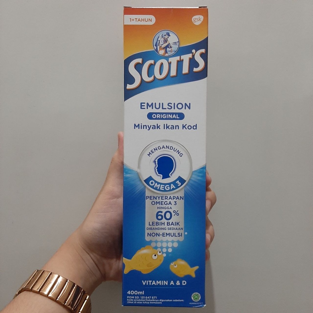 SCOTT Emulsion ORIGINAL Cod LIVER OIL SCOTT'S 400mL