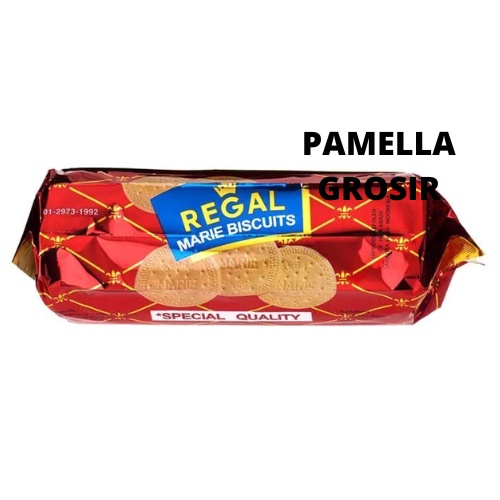 

REGAL BISKUIT MARIE SPESIAL 230GR SNACK makanan ringan jajanan cemilan camilan pedas asin gurih manis murah