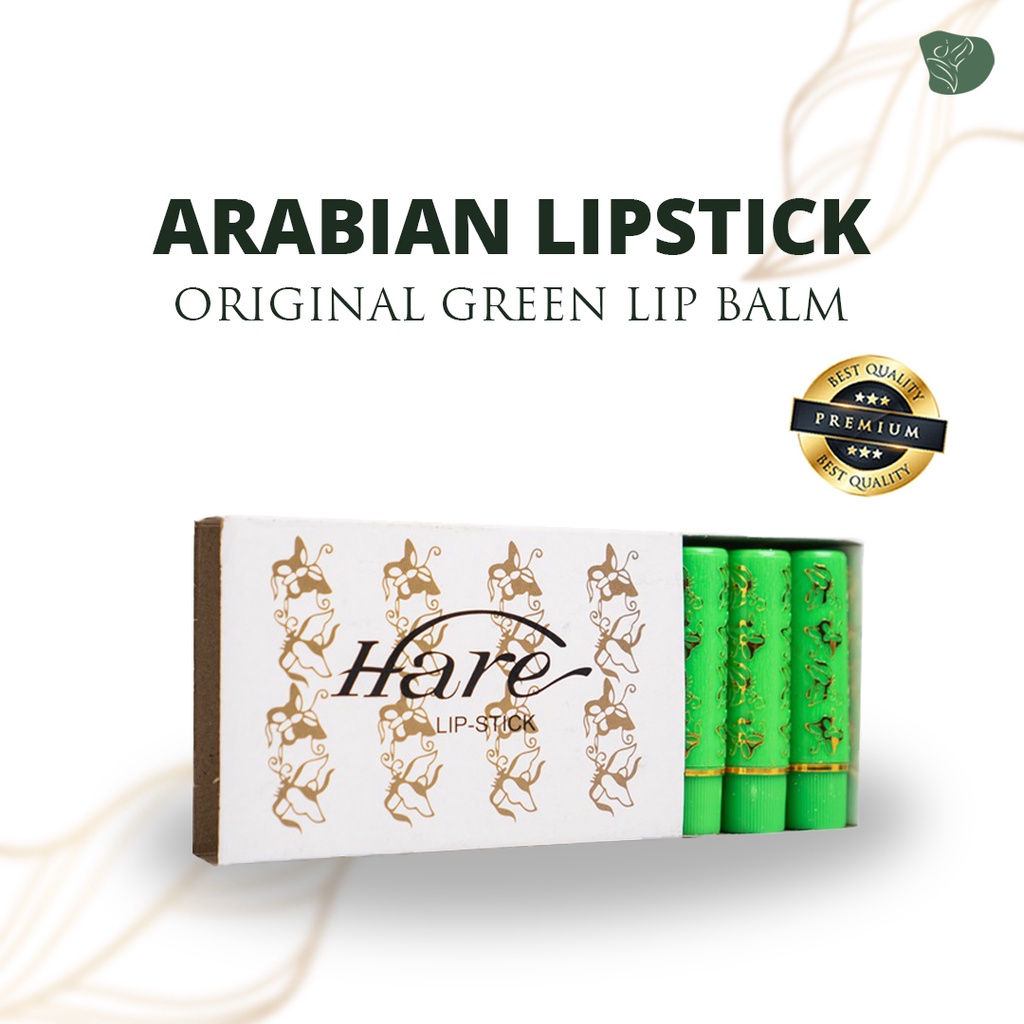 Gincu Arab ori Hare pelembab bibir lipstik arab original tahan lama lipstik arab hijau lipstick arab original hijau lipstik anak perempuan aman lipglos arab oleh oleh umroh