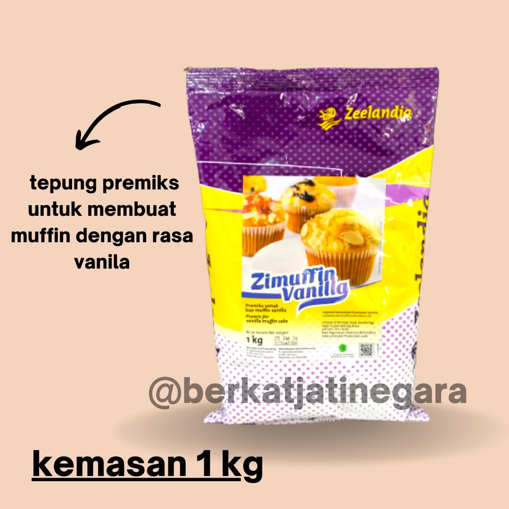 ZEELANDIA ZIMUFFIN KEMASAN 1KG / TEPUNG PREMIX / TEPUNG MUFFIN