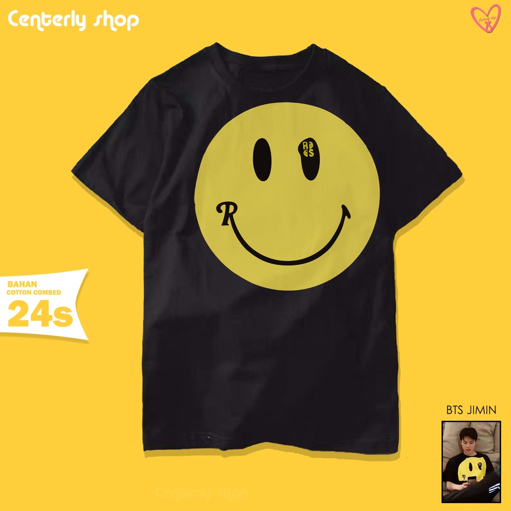 Kaos BTS Jimin Smile Tshirt Semi Oversize Unisex