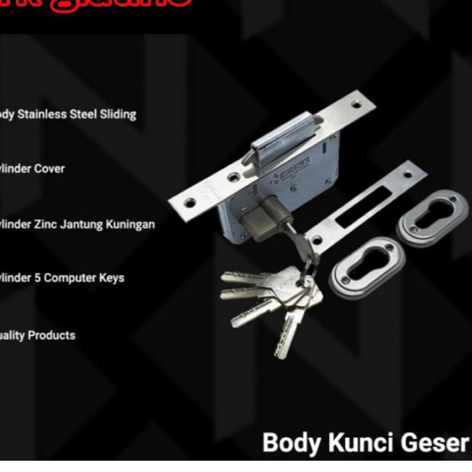 ♪ BODY MEKAR BODY KUNCI PINTU GESER SLEDING DOOR STAINLESS STEEL KUNCI PINTU SLIDING PINTU GESER STA