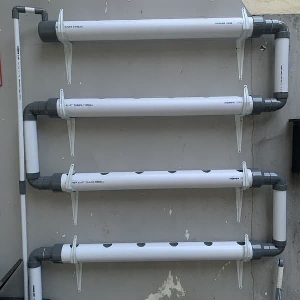 Terlaris [Paket 2 ] Hidroponik Set Power + Bracket Penyangga Dinding Tembok