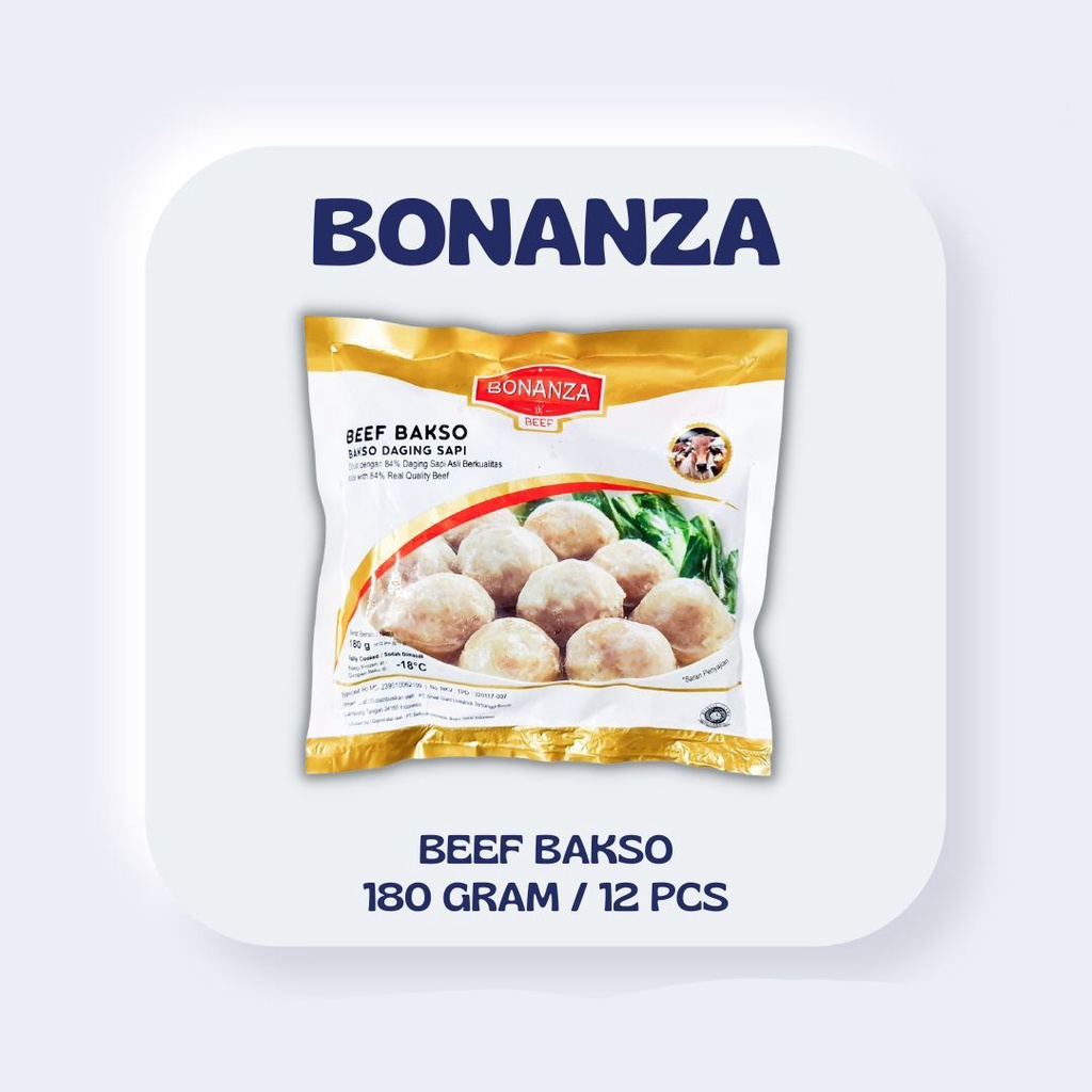 

ADDRIELLA Bonanza Bakso Sapi 180gr | Bonanza/Frozenfood/Frozenfood Murah