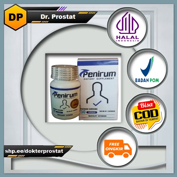 COD | PENIRUM Asli Original Suplemen Pembesar Alat Vital Pria Juga Berkhasiat Untuk Tahan Lama | 30 