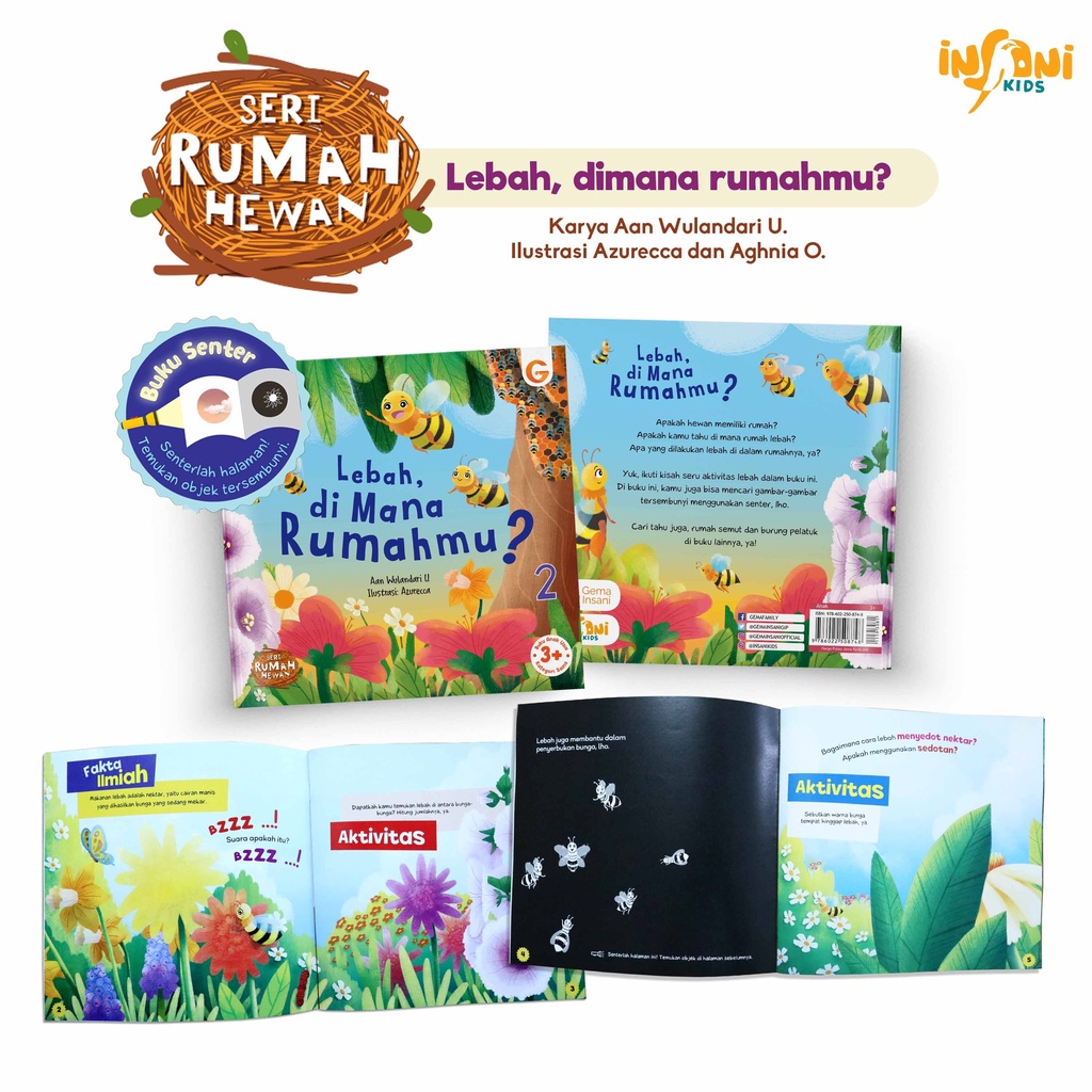 Buku Anak Muslim 1 Set Seri Rumah Hewan (Isi 3 Buku) - Gema Insani