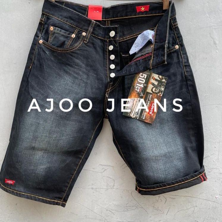 ♨ Celana Pendek Import Pria 501 Fashion Logo Made In Vietnam 🇻🇳 Terbaru Dan ❆