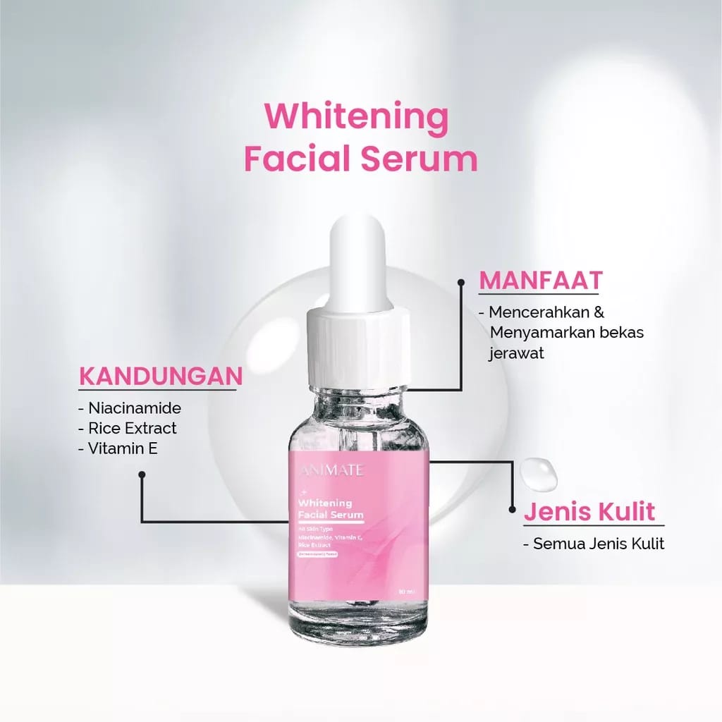 Animate Skincare ANIMATE INSTANT WHITENING SERIES 5IN1 Perawatan Kulit Wajah