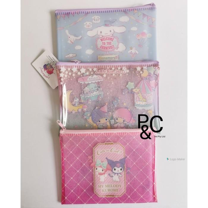 

Terlaris Zipper Bag Pouch Tempat Pensil Cinnamoroll Twin Star Melody Kuromi