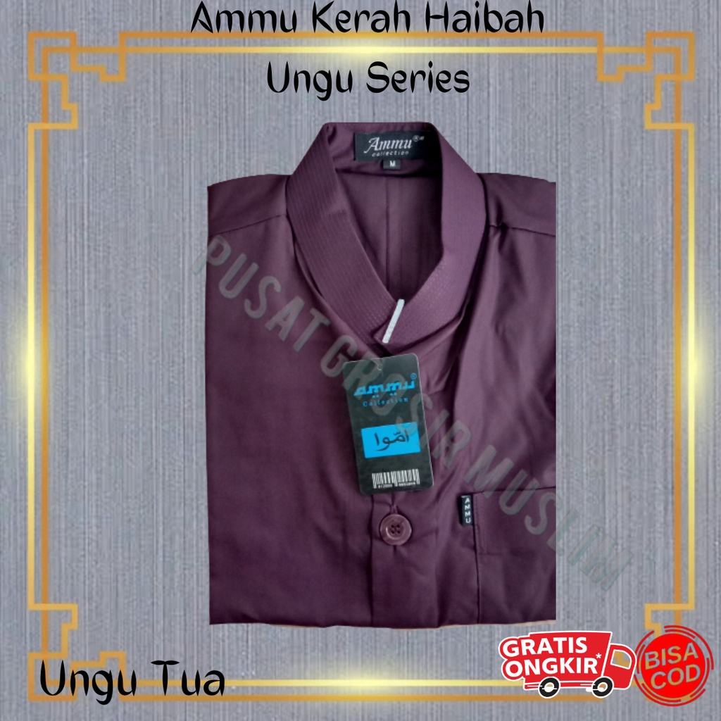 Baju Koko Ammu Dewasa Ungu Tua Termurah !!!