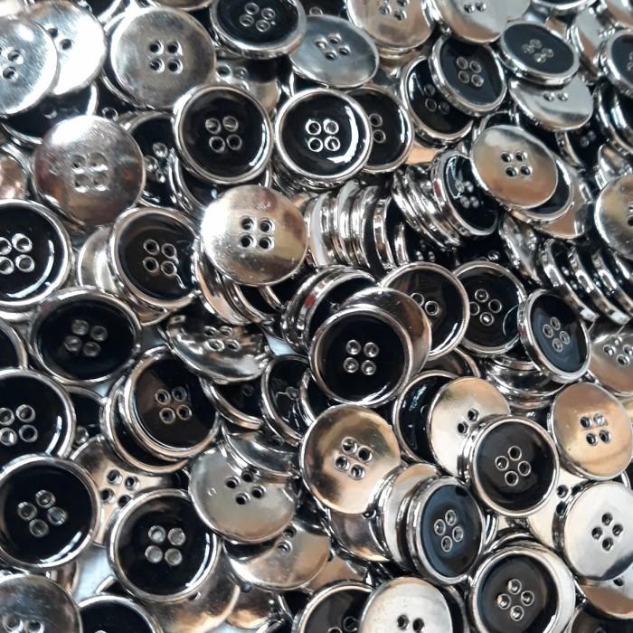 Terlaris Kancing Jas Besi 4 Lubang Isi 100 Pc